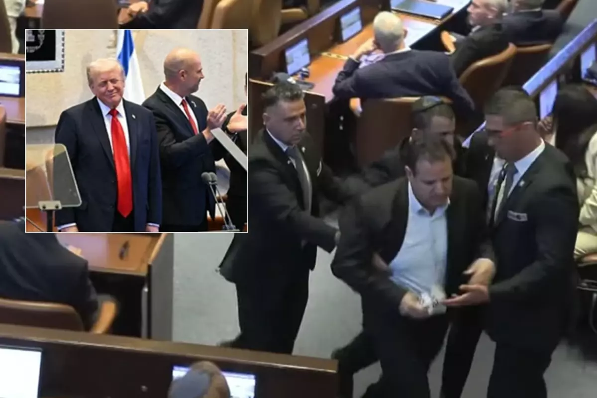 trumpi protesto eden vekiller bakin kim cikti netanyahuya da ders vermis C74RaCbh.jpg
