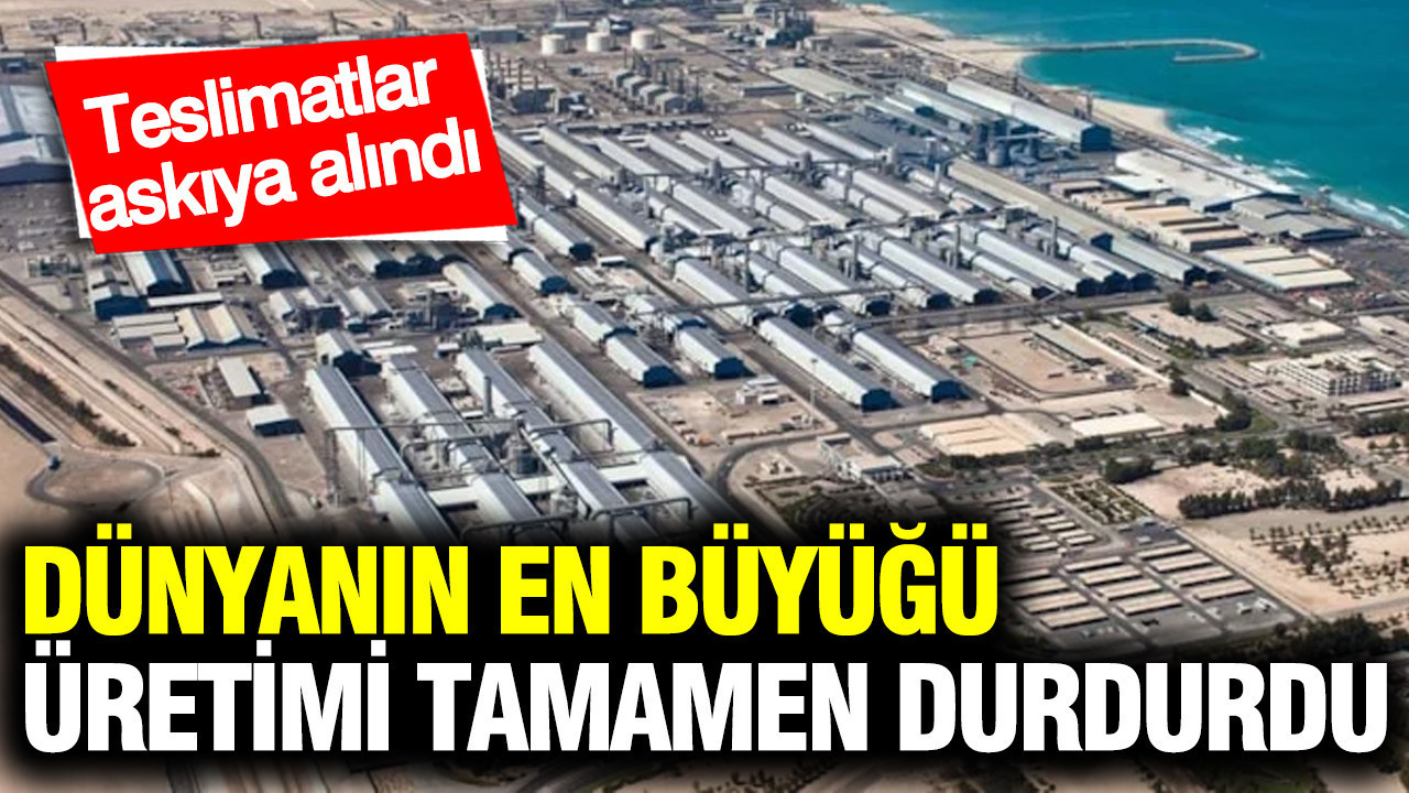 Dünyanın En Büyük Alüminyum Üreticisi Üretimi Durdurdu: Teslimatlar Askıya Alındı