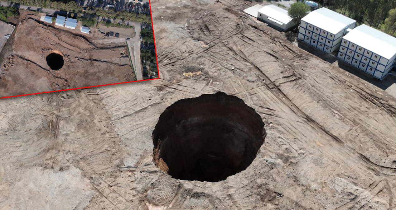 İskenderun’da İnşaat Alanında Dev Obruk Oluştu: Facianın Eşiğinden Dönüldü