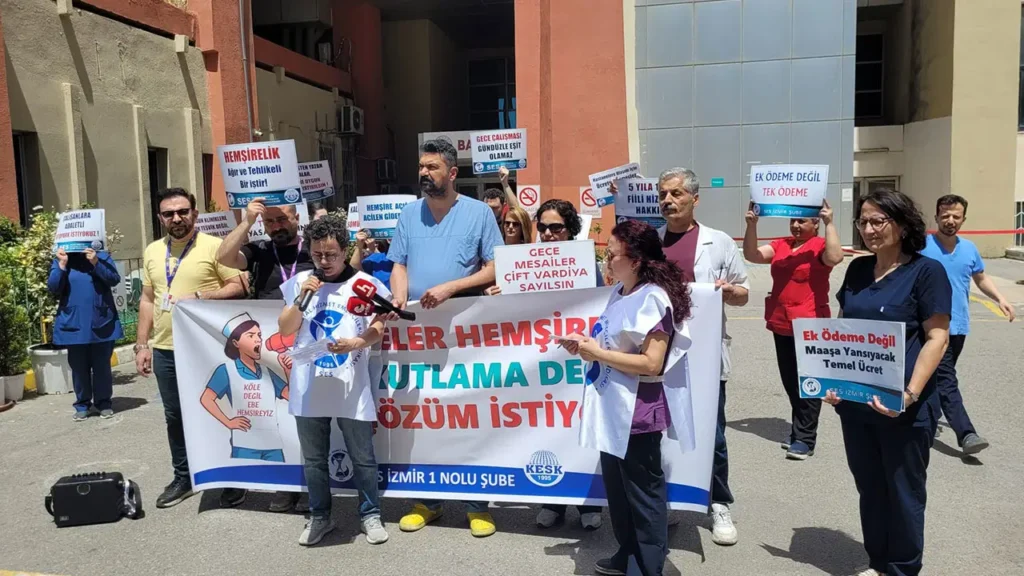 Hemşireler Günü’nde İzmir’de Çözüm Talepleri Yükseldi: Ebe ve Hemşirelerden Çağrı