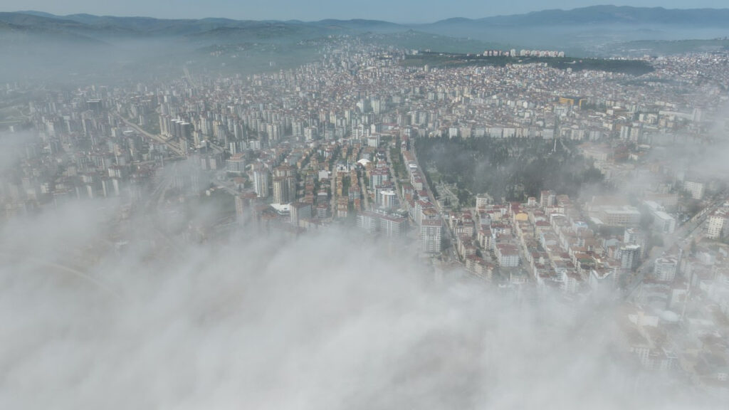 Samsun’da Yoğun Sis Trafiği Olumsuz Etkiledi